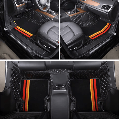 Premium Car Floor Mat 2 Layers Universal Fit Floor Mats for Cars, SUVs, and Trucks