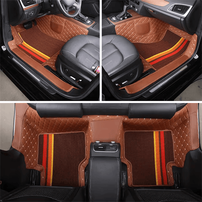 Premium Car Floor Mat 2 Layers Universal Fit Floor Mats for Cars, SUVs, and Trucks