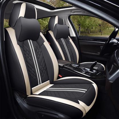 CV04  2025 Full Set Universal Waterproof Breathable Vehicle Leather Cover for Cars, SUV, Pick-up Truck