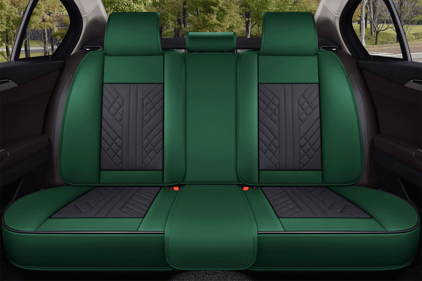 CV04  2025 Full Set Universal Waterproof Breathable Vehicle Leather Cover for Cars, SUV, Pick-up Truck