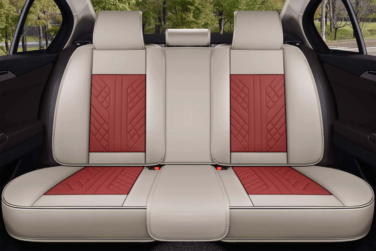 CV04  2025 Full Set Universal Waterproof Breathable Vehicle Leather Cover for Cars, SUV, Pick-up Truck