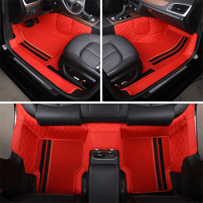 Premium Car Floor Mat 2 Layers Universal Fit Floor Mats for Cars, SUVs, and Trucks