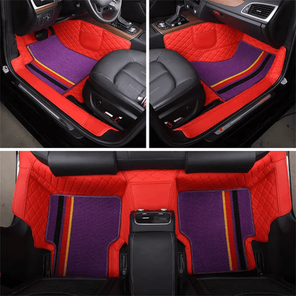 Premium Car Floor Mat 2 Layers Universal Fit Floor Mats for Cars, SUVs, and Trucks