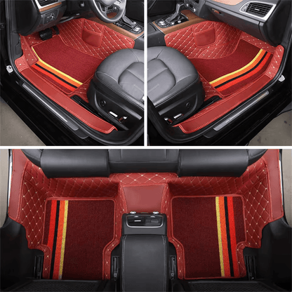 Premium Car Floor Mat 2 Layers Universal Fit Floor Mats for Cars, SUVs, and Trucks